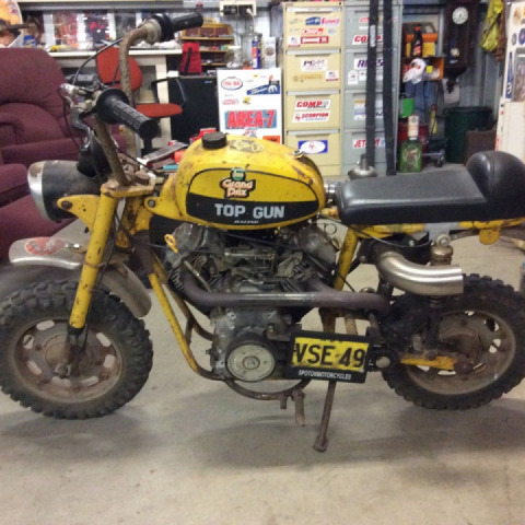 Bombardier V Twin monkey bike with Turbo...