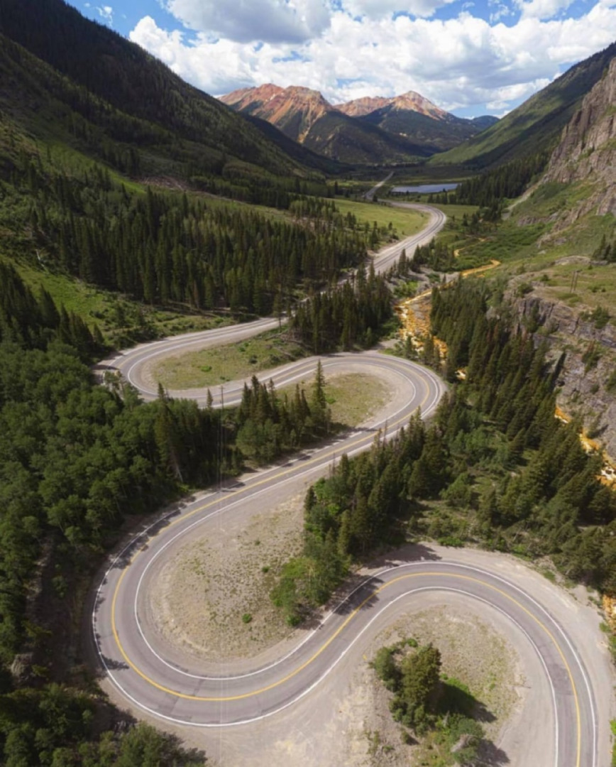 This photo defines the reason why it’s called Million Dollar Highway.