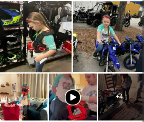 Her first motorbike??!!