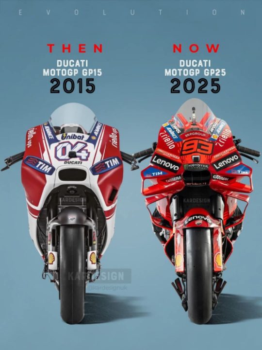 In ten years the Ducati Desmosedici MotoGP machine didn't just evolve... it mutated