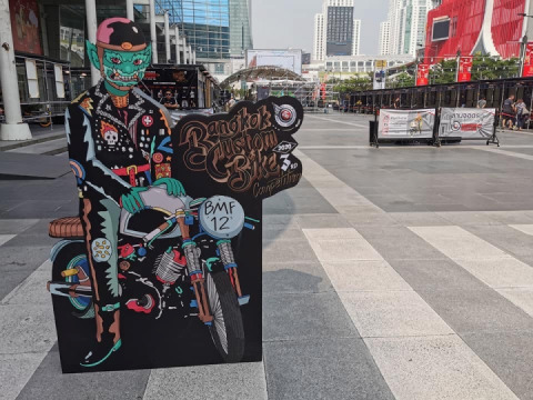 Competition customed bikes at BMF