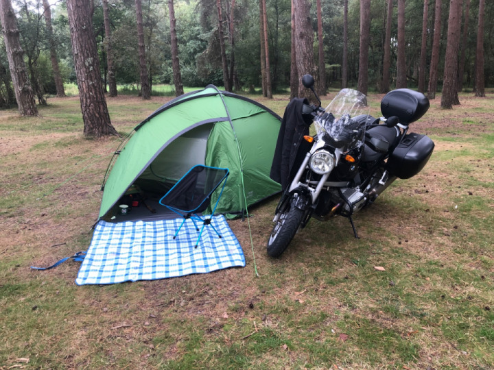 First solo motocamping weekend.