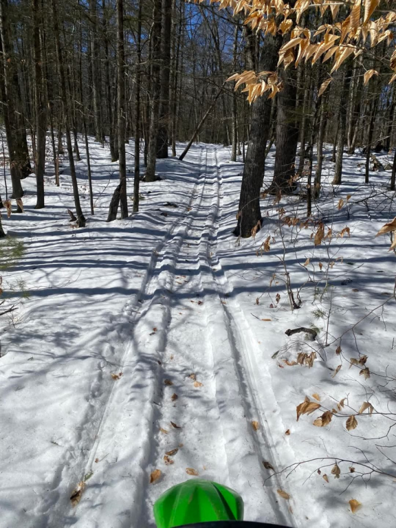 What a difference a day makes. From dirt to snow. From 55 to 25 degrees.