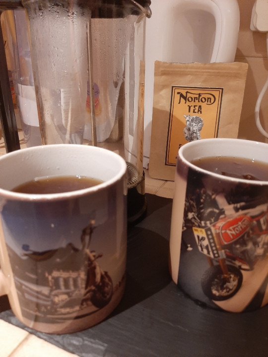 Hora do chá para motociclistas