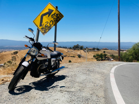 Miles of two lane mountain twisties with nobody else around = perfect riding day