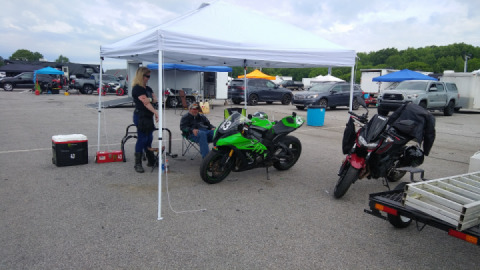 At VIR Virginia International Raceway got everything set up