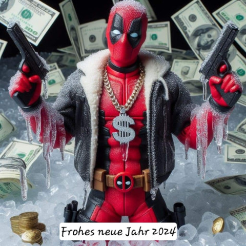 Frohes neues Jahr 2024,ride on