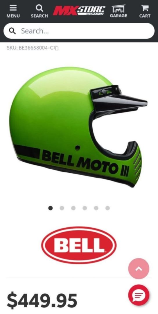 Bell have released the famous retro MX helmet
