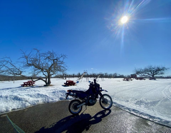 Enjoying the last bits of snow before it’s all gone