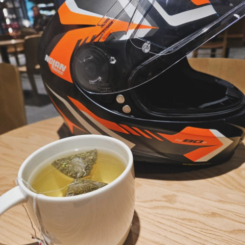 A bracing ride to the Hawkstone brewery this evening. 100 mile round trip