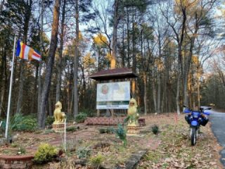 Paulie P at the Peace Pagoda