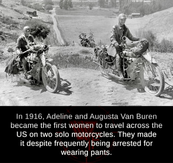 Nothing can stop two determined women especially two bikers!