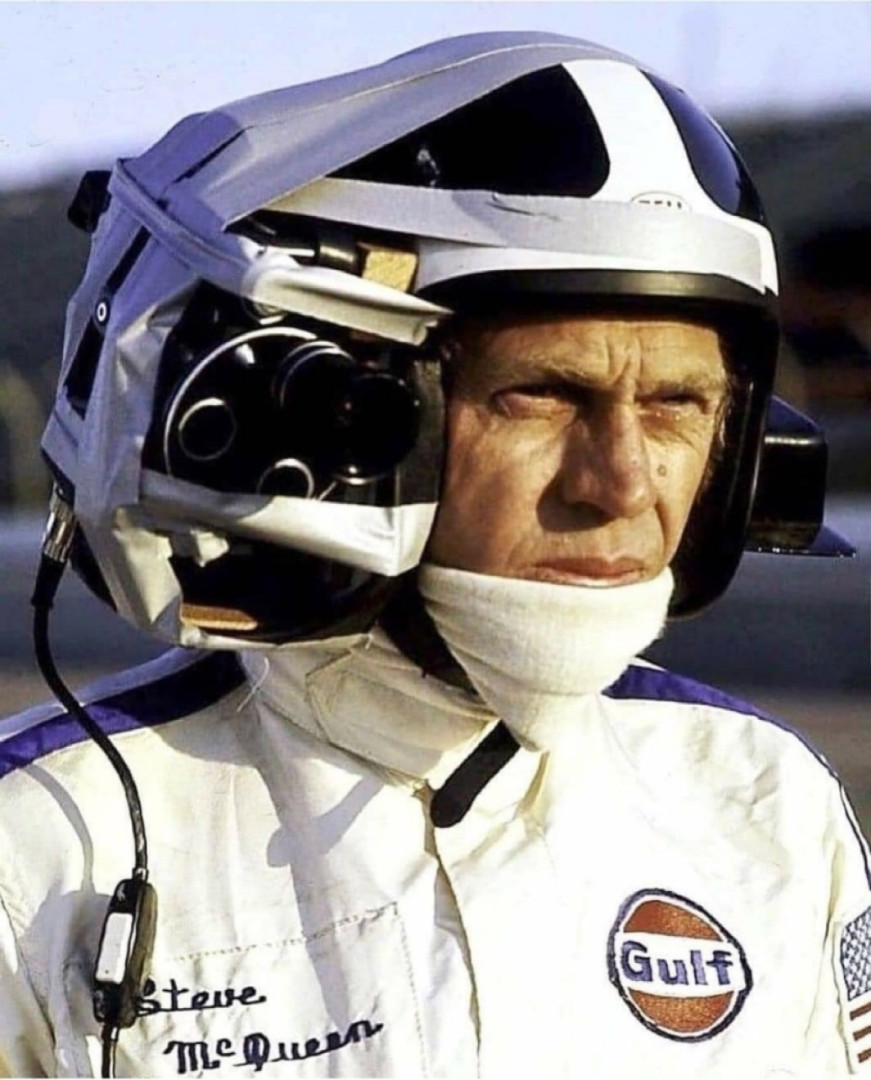 Steve McQueen helmet camera at 1971 Le Mans