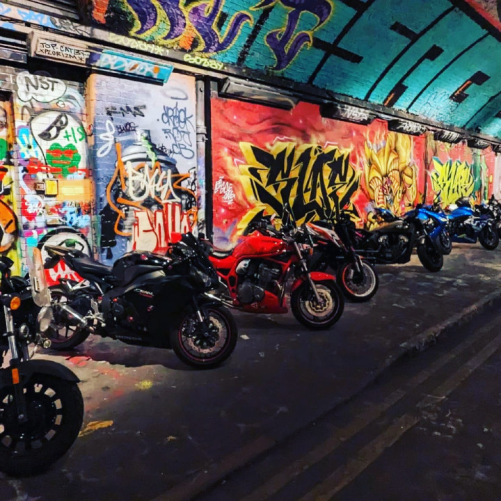 Oxford bikers in London