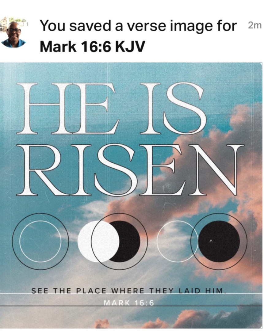 Happy Easter !!! He is alive