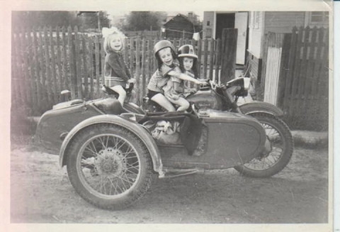 My childhood photo of me on a Ural M-63, 1976