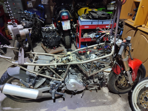 Heute die Duc zerlegt