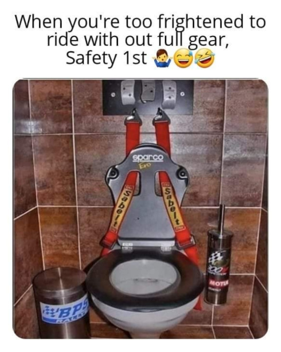 As long as I don't slide or crash, I am happy. I enjoy my rides ?