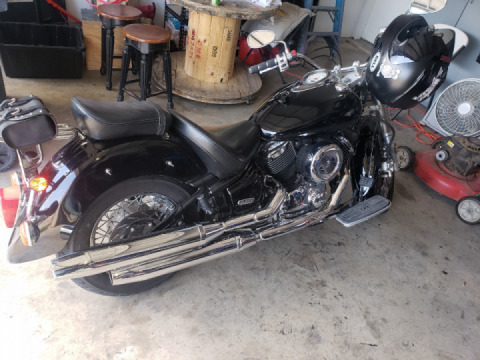 My prodigal son is back thanks to Eric from swifty motorcycles getting him ready for the summer !