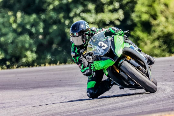 At VIRginia International Raceway dragging that knee on the pavement