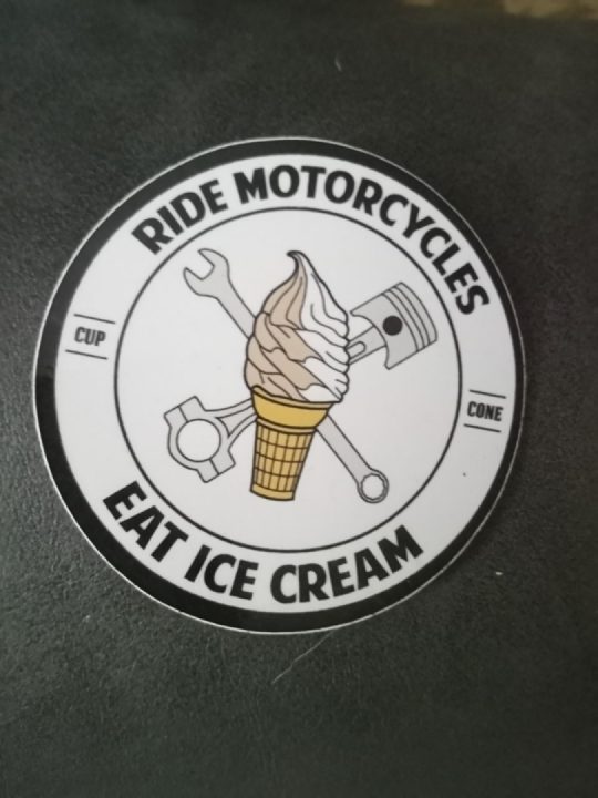 Grabbing some egg nog ice cream