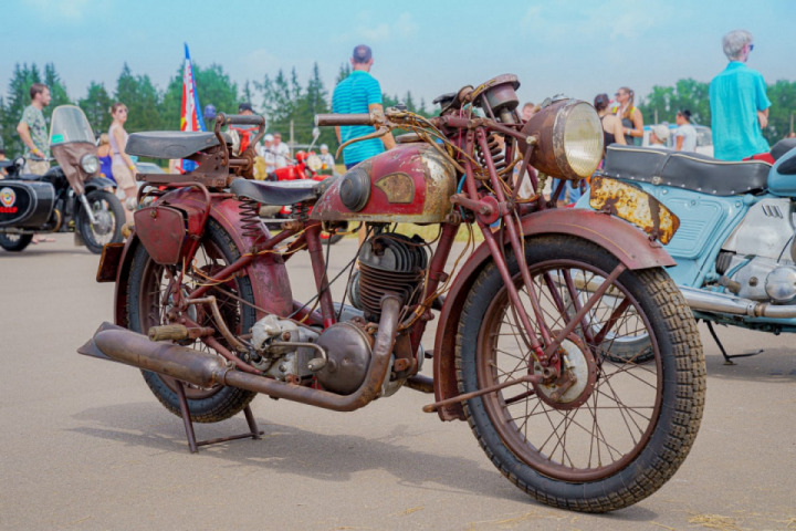 Exhibition-Rally of Retro Cars and Motorcycles. "Golden Mile 2021".