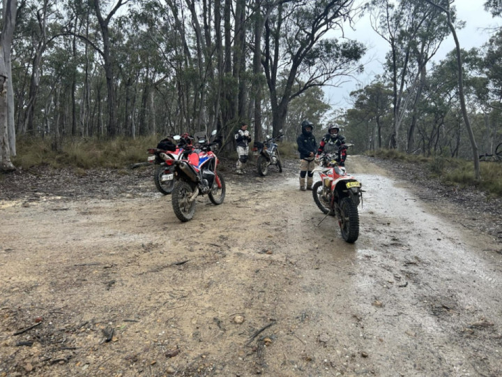 A very wet ride along the Turon River in the Central West of New South Wales, Australia.