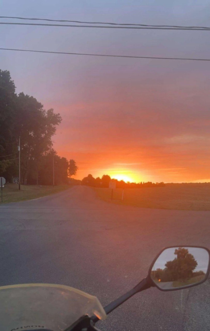 Caught this sunset on my evening ride