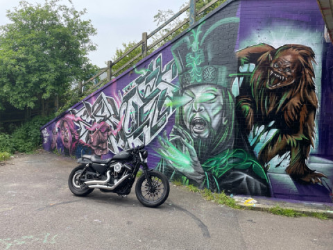 Peterborough Graffiti Tunnel & Two Flags Cafe today.