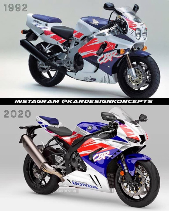 Honda CBR 1000RR-R Fireblade 2020 livery 1992 by Kardesign