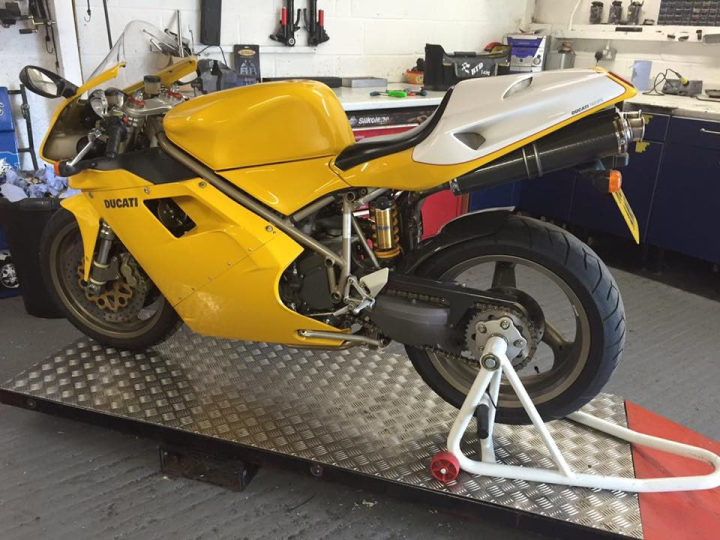 Original 748, in for belts, clearances and annual service... Rare you see nice ones of these now...