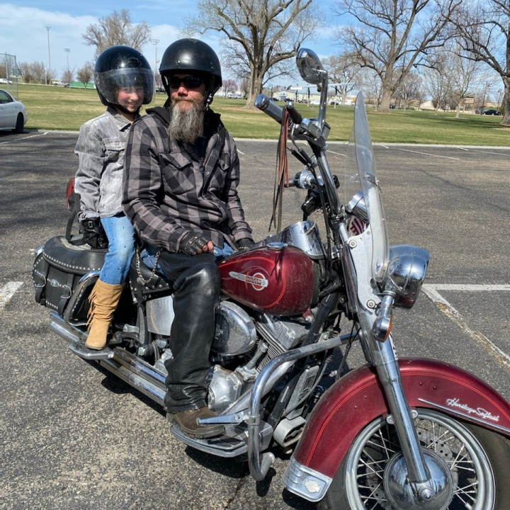 My daughter's first ride