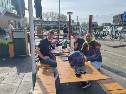 Had a nice ride with the motorcycle! ???