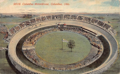 Motordrome at Columbus, Ohio. c1910 Postcard