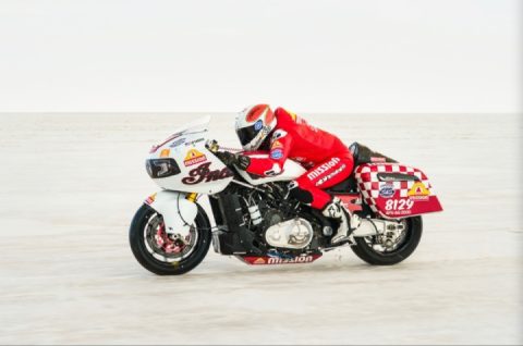 They took an Indian Challenger out to the salt flats and turned it into a rocket 