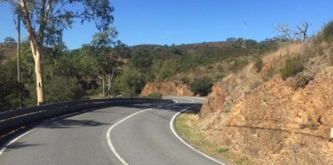 Riding the N2,north from Faro