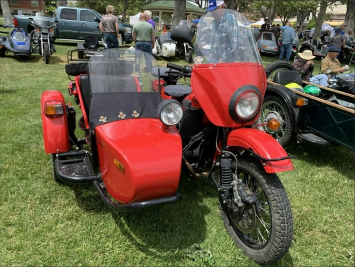 Antique motorcycle and sidecar show. Part 1