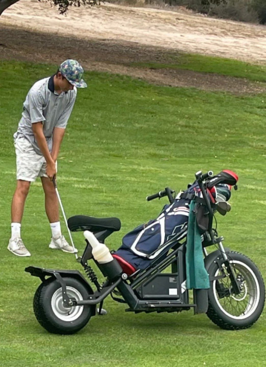 These motobikes are the future of golf. Expedites play and it's also super fun!