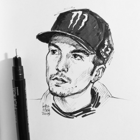 Maverick Vinales sketch