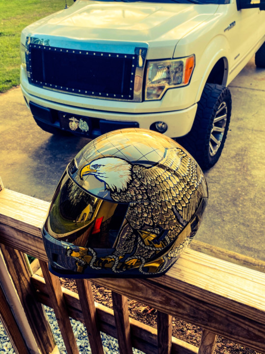 New Helmet, from my son. Semper Fi!!