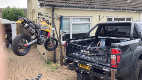 When you need to do a wheel swap and you remember your mate never returned your bloody stands ?