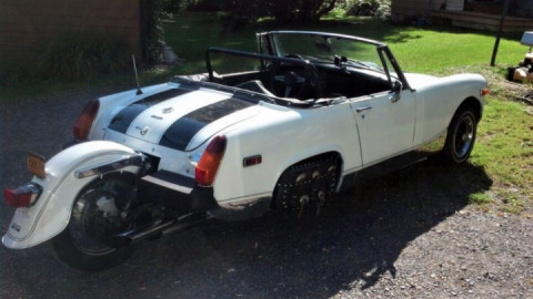 This Kawasaki-Powered MG Midget Is A $4,500 Triumph Of Backyard Engineering