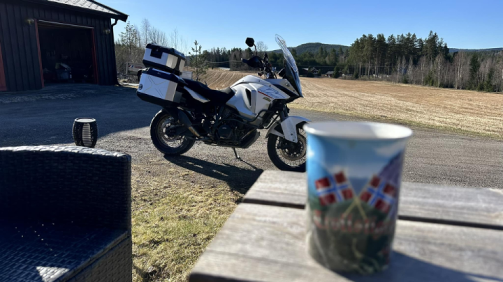 Morning coffee with my KTM Super Adventure 1290