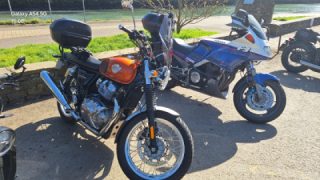 A ride to Kingsbridge, then parked next to some interesting bikes.