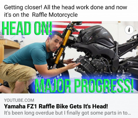 Ported Head mounted on RAFFLE FZ1