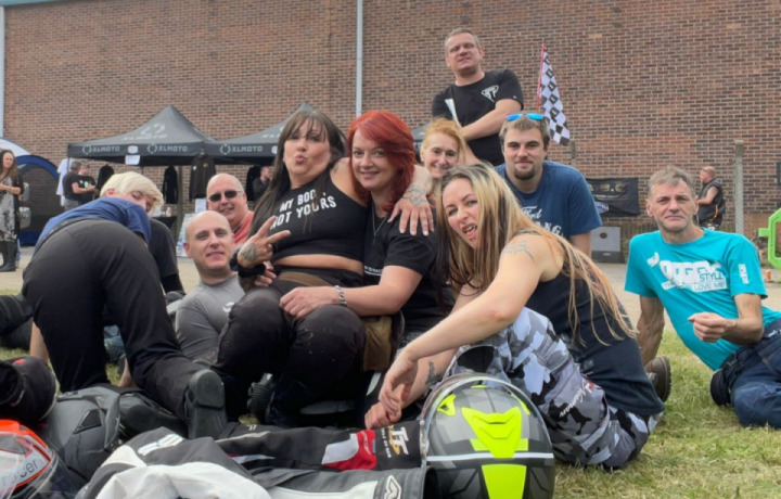 Mental Health motorbike charity at theTTT motorcycle village