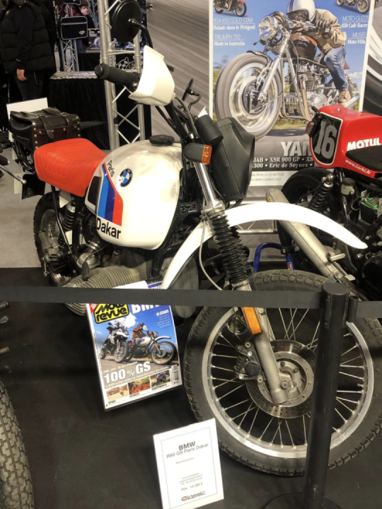 A few Paris-Dakar airheads at Retromobile Paris classic car and bike show