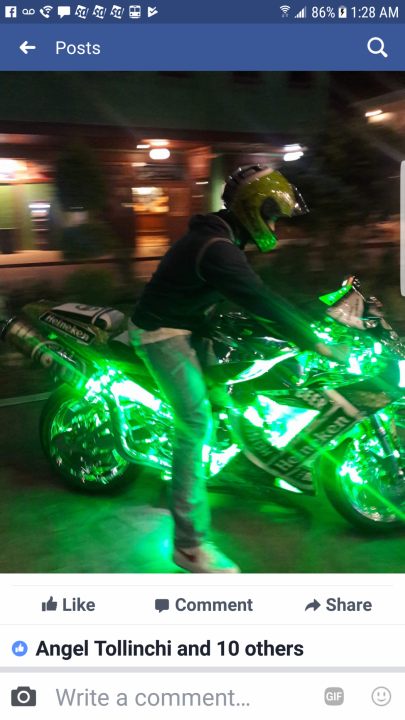 Heineken bike led lights