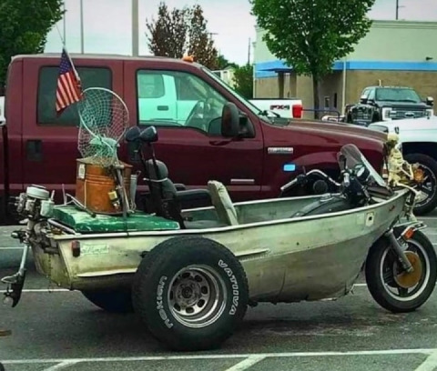 When you have 3 hobbies: fishing, motorcycles, and golf...