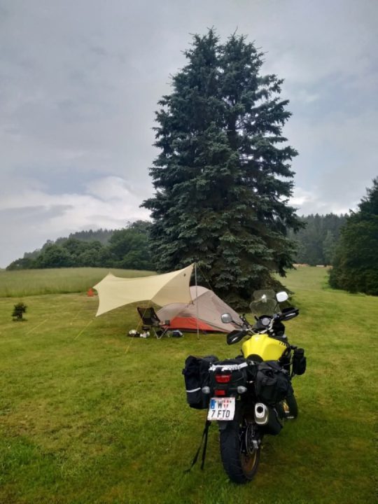 Breakfast with fresh, homemade bread :)